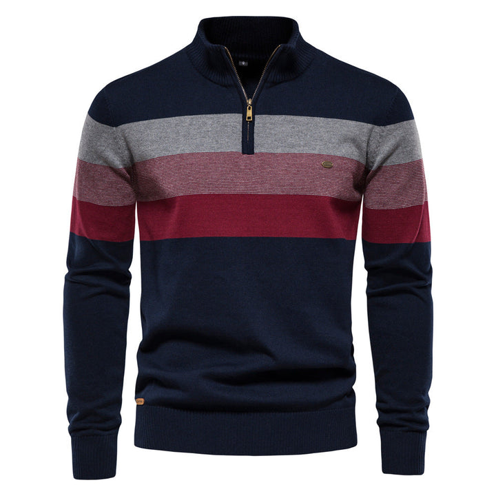 Raffaele Classic Half-Zip Knit Sweater