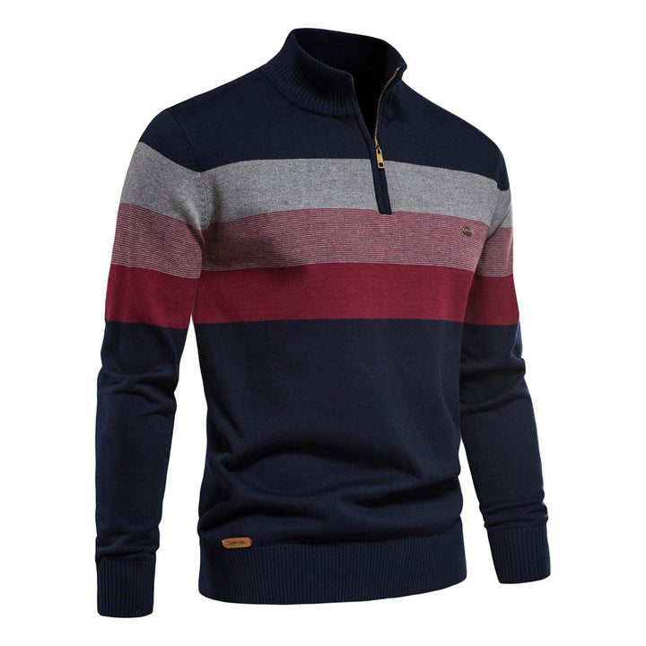 Raffaele Classic Half-Zip Knit Sweater