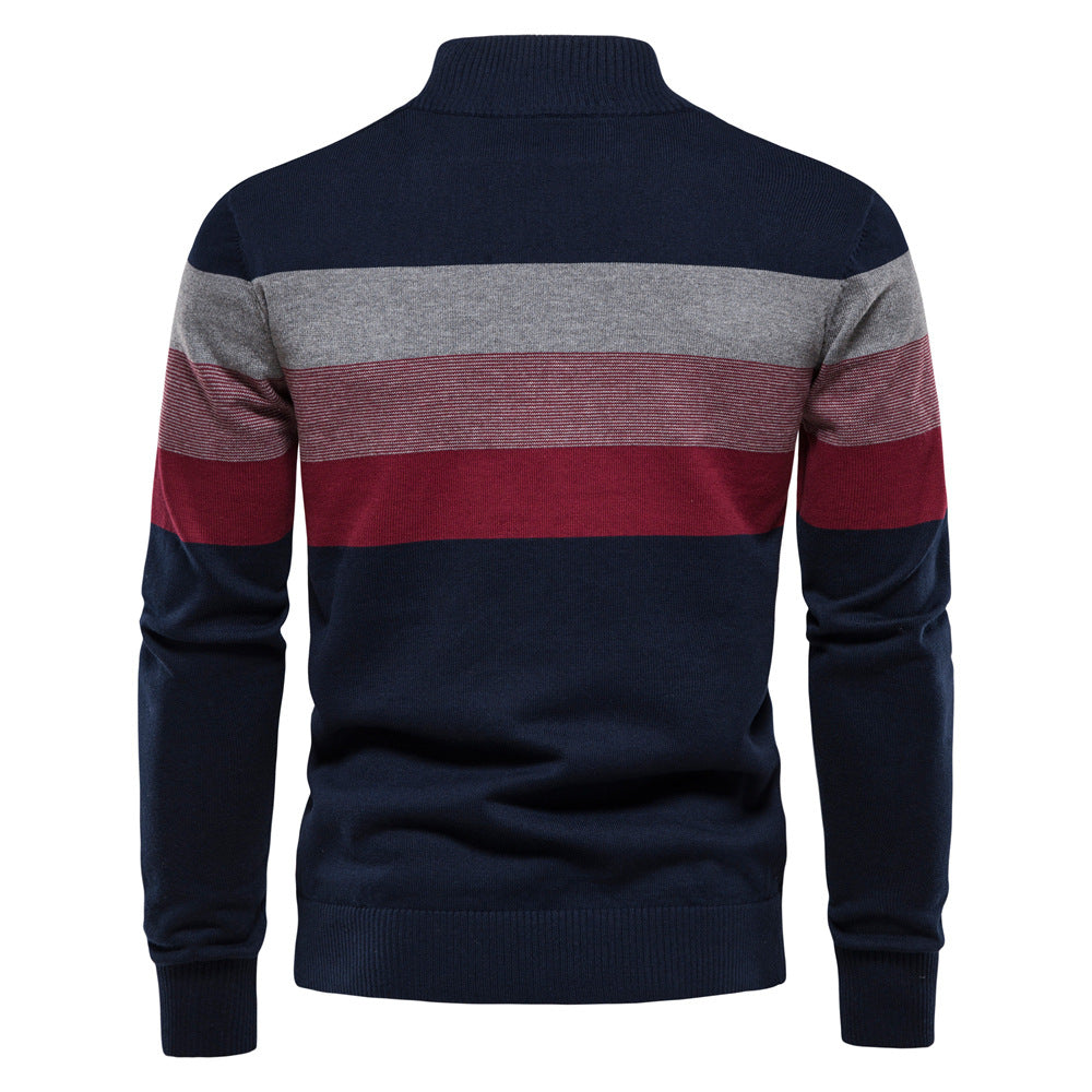 Raffaele Classic Half-Zip Knit Sweater
