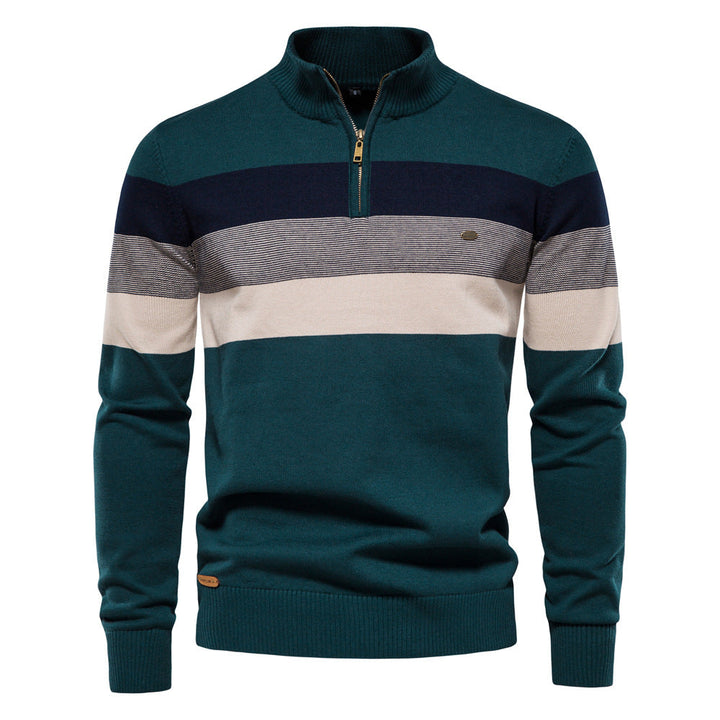 Raffaele Classic Half-Zip Knit Sweater