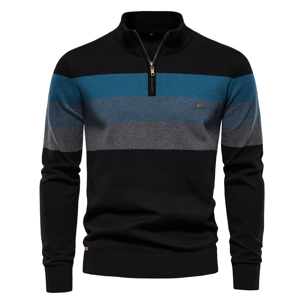 Raffaele Classic Half-Zip Knit Sweater
