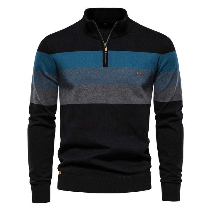 Raffaele Classic Half-Zip Knit Sweater